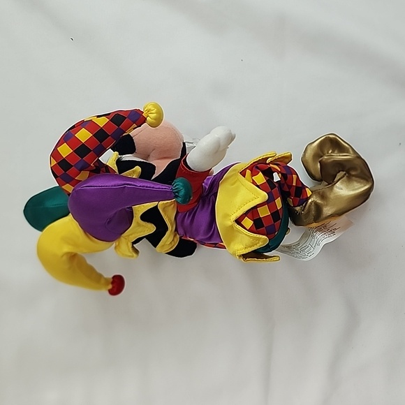 NWT Disneyland Mouseketoys Jester Goofy Beanie Plush - Picture 4 of 10